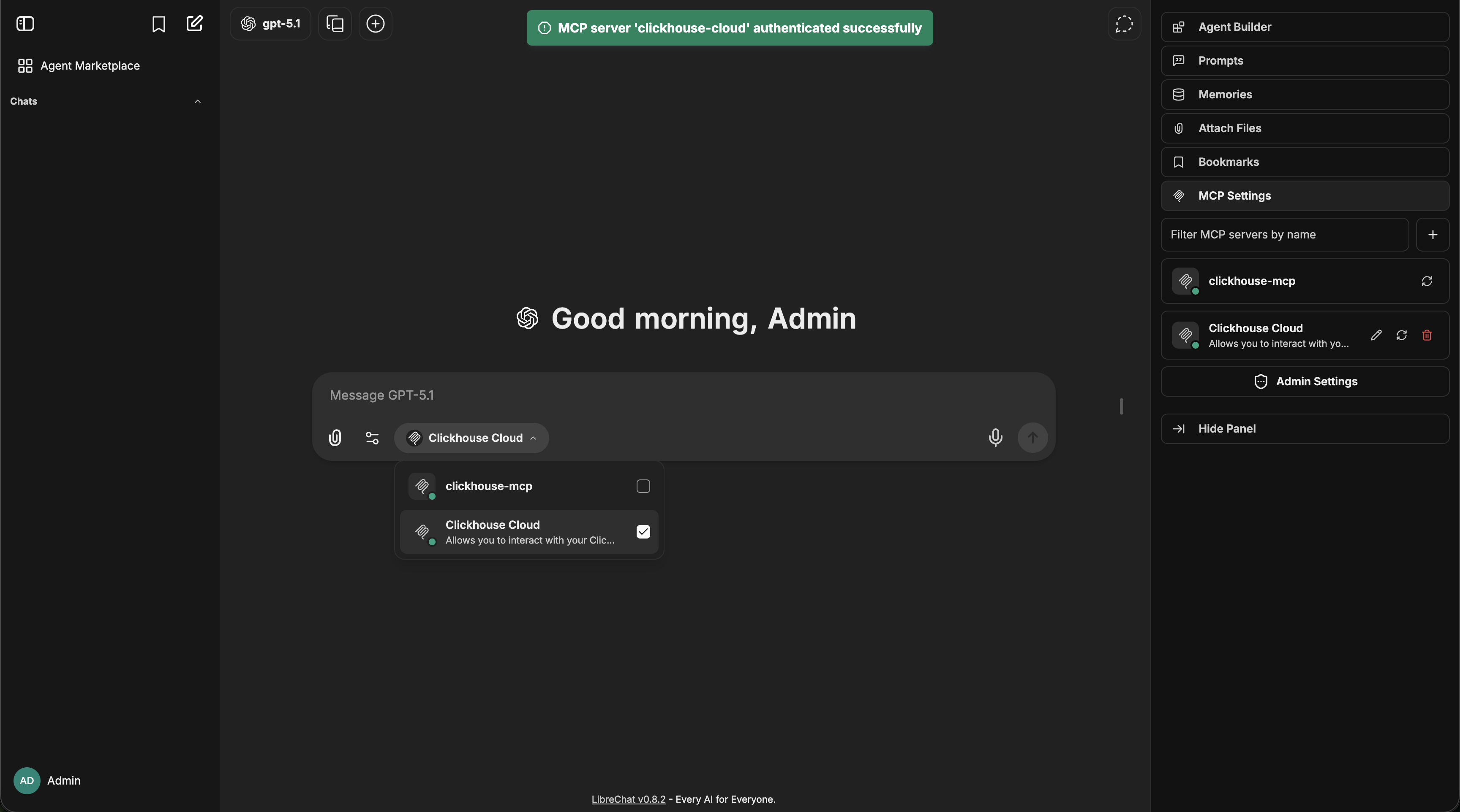 MCP Server Authenticated and Auto-Selected